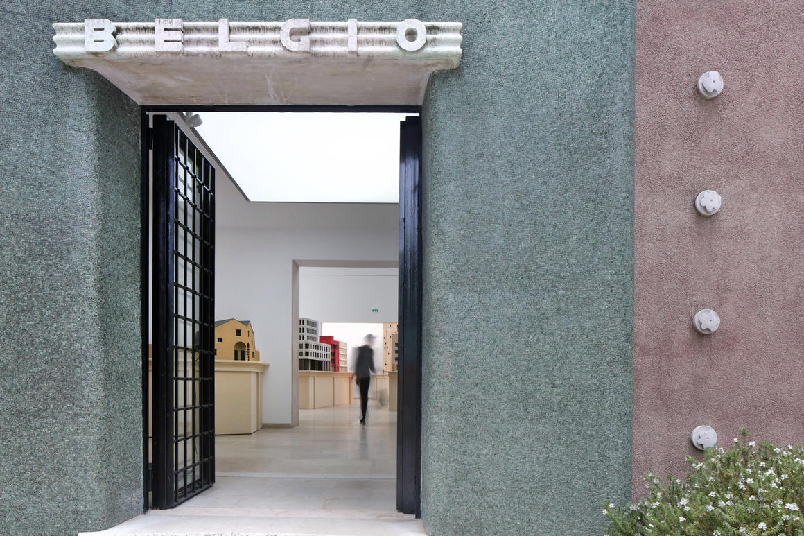 Composite Presence by Bovenbouw Architectuur, Belgian pavilion, Biennale Architettura 2021, Venice, © Filip Dujardin<br>